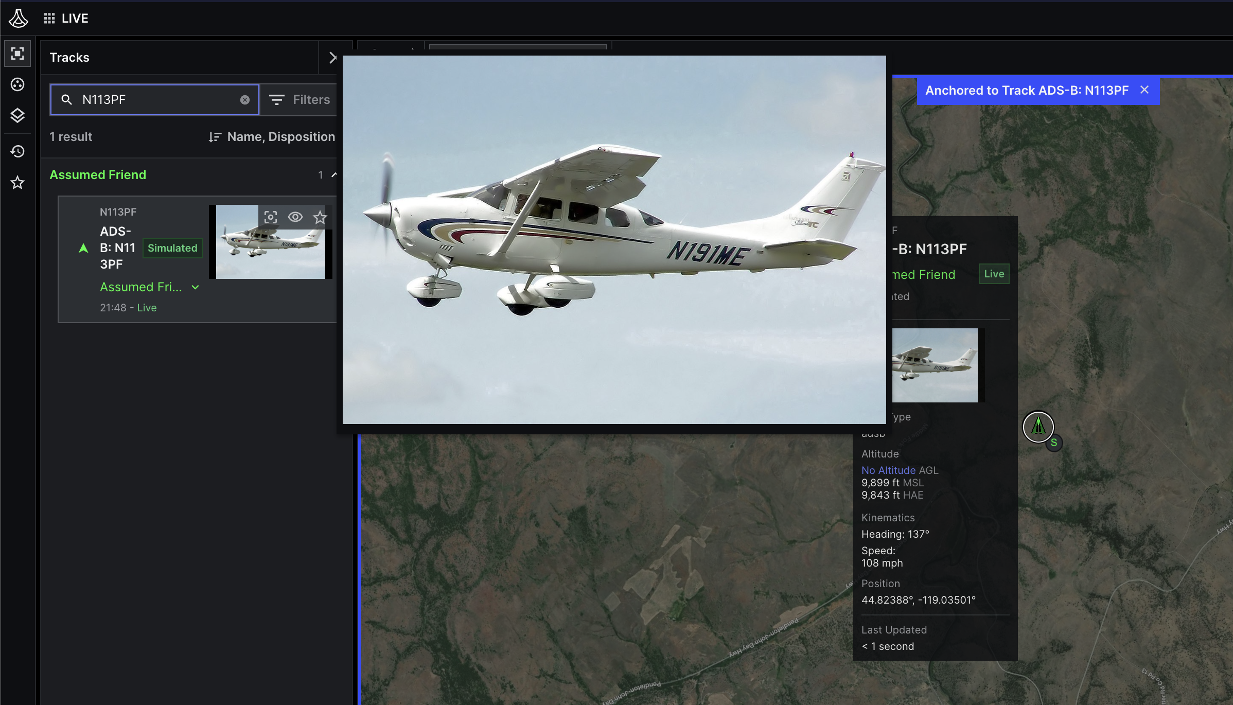 Shows the uploaded track thumbnail.